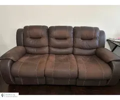 Leather Recliner Sofa 3 seater - $75 (Alpharetta)